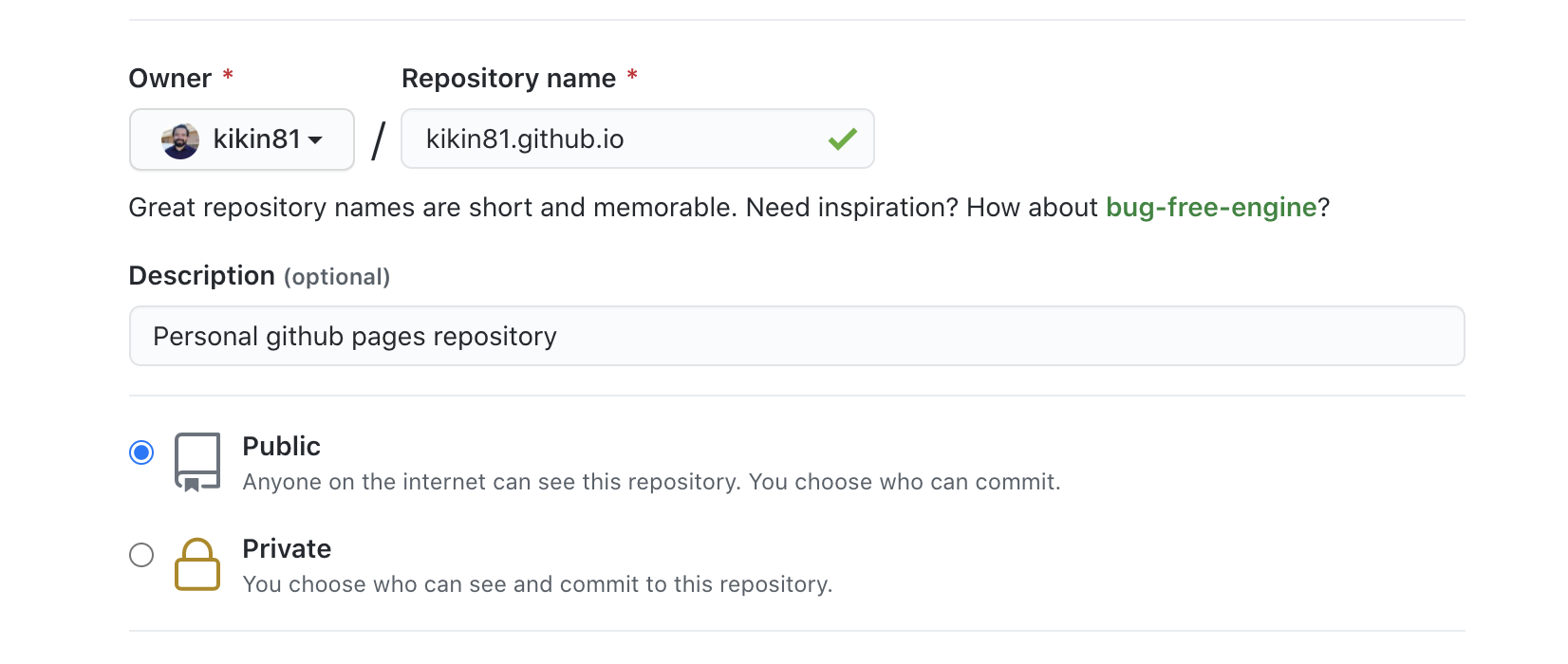 Create repository